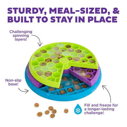 Outward Hound Nina Ottosson Lickin’ Layers 3-in-1 Dog Toy Treat Puzzle, 10" Outward Hound