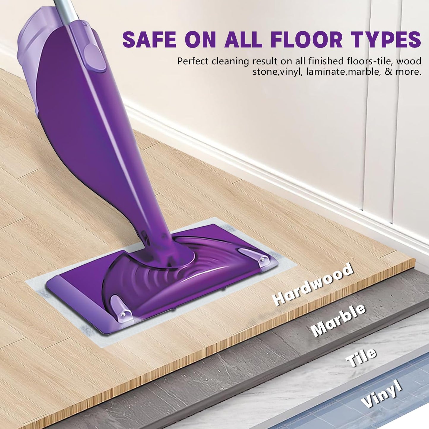 30 Count Disposable Wetjet Pad Refills for Swiffer Wetjet,Spray Wet Pads Refill, Heavy Duty Mop Pad Refills,All Purpose Multi Surface Floor Cleaning - Available at All In One Marketplace Canada