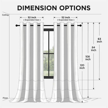 Joydeco Blackout Curtains 63 Inch Length 2 Panels Set, Thermal Insulated Long Curtains& Drapes 2 Burg, Room Darkening Grommet Drapes for Living Room Bedroom Window (W52 x L63 Inch, Dark Grey)