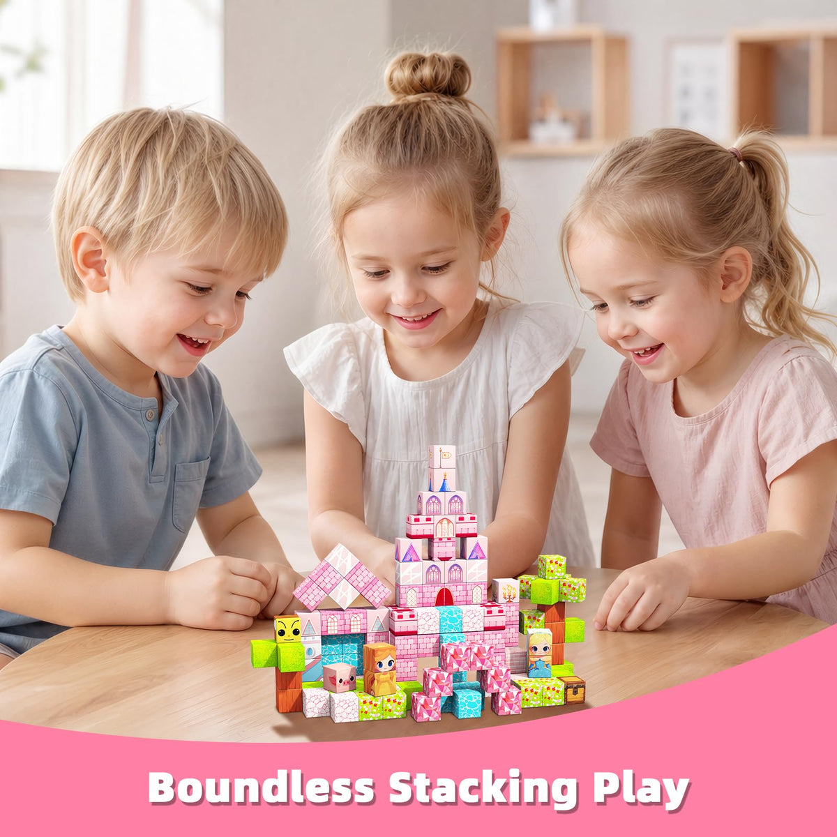 150PCS Magnetic Blocks, Toys Building Cubes Set Birthday Gifts for Girls 🍁 All In One Marketplace Canada