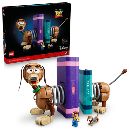 LEGO Disney and Pixar Toy Story Slinky Dog Bookends - Building Set for Adults, Ages 18+ - Disney Gifts for Fans - Bedroom, Shelf or Office Decor - 43301 LEGO