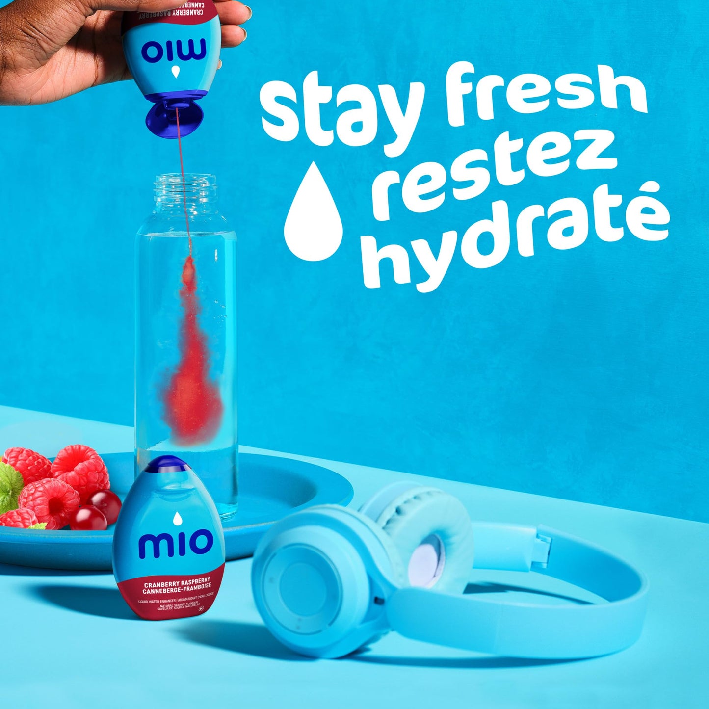 mio Cranberry Raspberry Liquid Water Enhancer, 48 mL Bottle (Pack of 12) 🍁 All In One Marketplace Canada