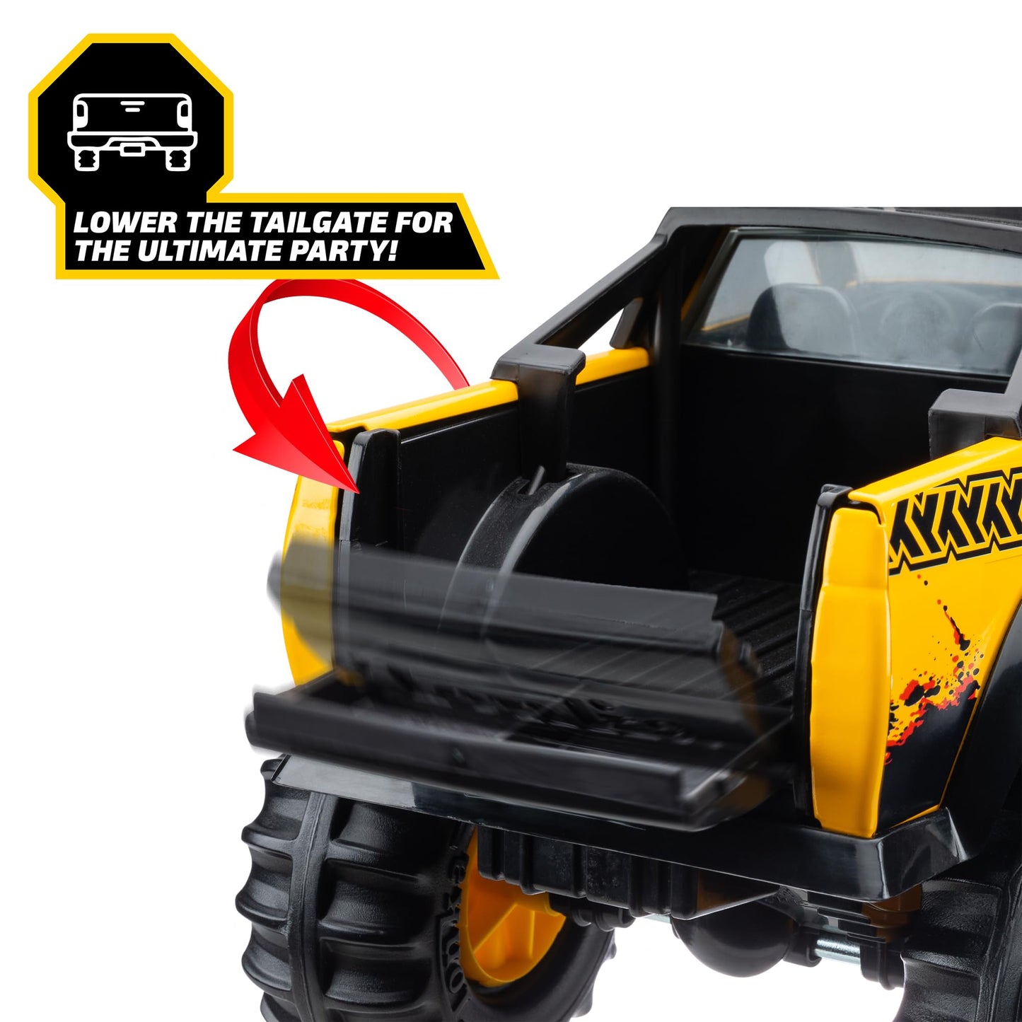 Tonka Steel Classics, Classic 4x4 Pickup Truck – Made with Steel and Sturdy Plastic, Yellow Friction Powered, Boys and Girls, Toddlers Ages 3+, Big Construction Vehicle, Birthday Gift, Holiday Tonka