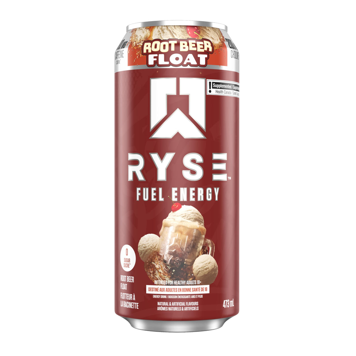 Ryse Fuel Energy Drink Root Beer Float | Pack of 12