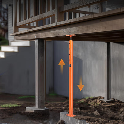 VEVOR House Floor Jack, 56"-100" Height Range, 18000 lbs Max Load Capacity, Adjustable Support Beam Basement Jack Post Pole for Leveling, Lift Support Steel Telescoping Jack for Temporary Support VEVOR