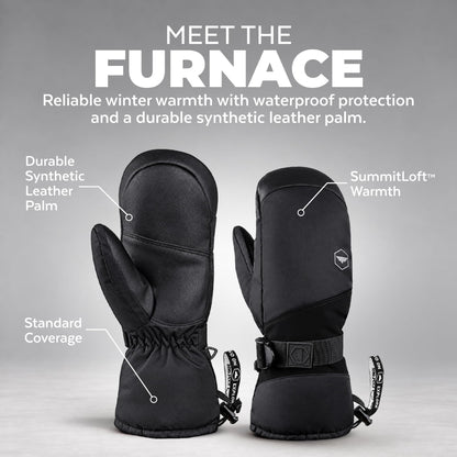 Tough Outdoors Adult Ski Mittens - Waterproof Winter Gloves Men & Women - Thermal Fleece Lining for Cold Weather Gear 🍁 All In One Marketplace Canada