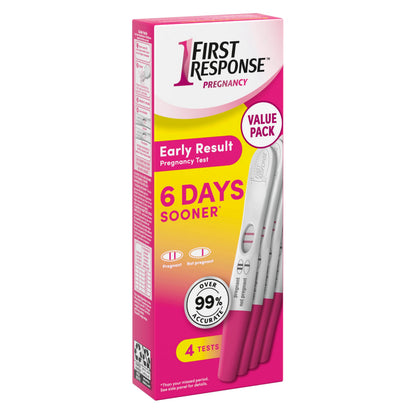 First Response Early Result - Pregnancy Test Kit - Detect Pregnancy 6 Days Sooner Than Your Missed Period - Over 99% Accurate - Analog (4 Count) 🍁 All In One Marketplace Canada