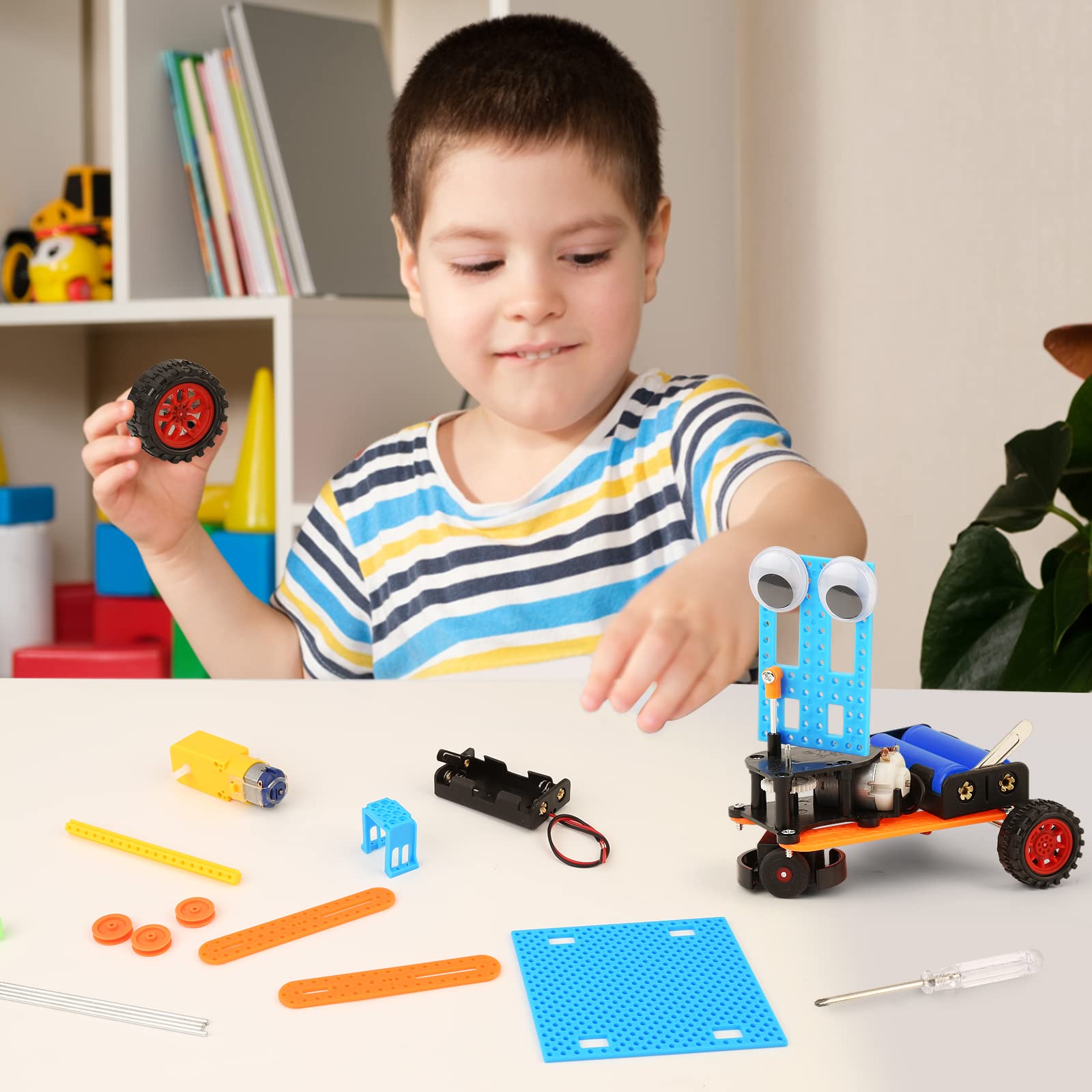 STEM Toys Science Kit for Kids 6-8 8-10 10-12, Crafts for Boys Girls Gifts 9-12 Years Old, STEM Building Robot Car Toys for Birthday Gift Ideas Age 8 9 10 11 12 - Available at All In One Marketplace Canada
