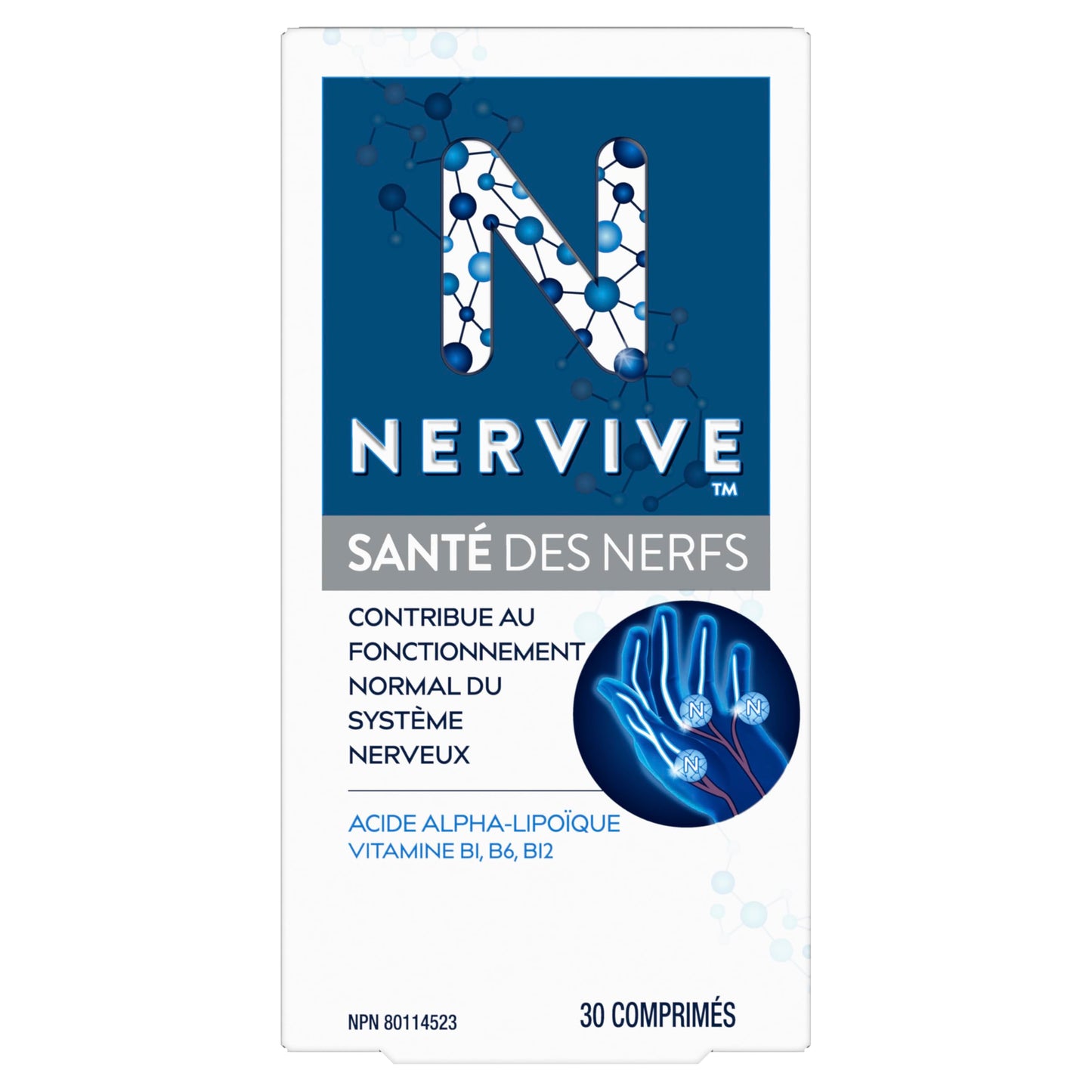 Nervive, Nerve Health, for Nervous System, Alpha Lipoic Acid, ALA, Vitamins B1-Thiamine, B6, B12, 30-Day Supply, 30 Count 🍁 All In One Marketplace Canada Nervive