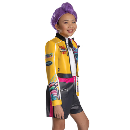 K-Pop Demon Hunters Rumi Costume, Official Halloween Jumpsuit and Top Dress Up Outfit, Kids Size (7-8)