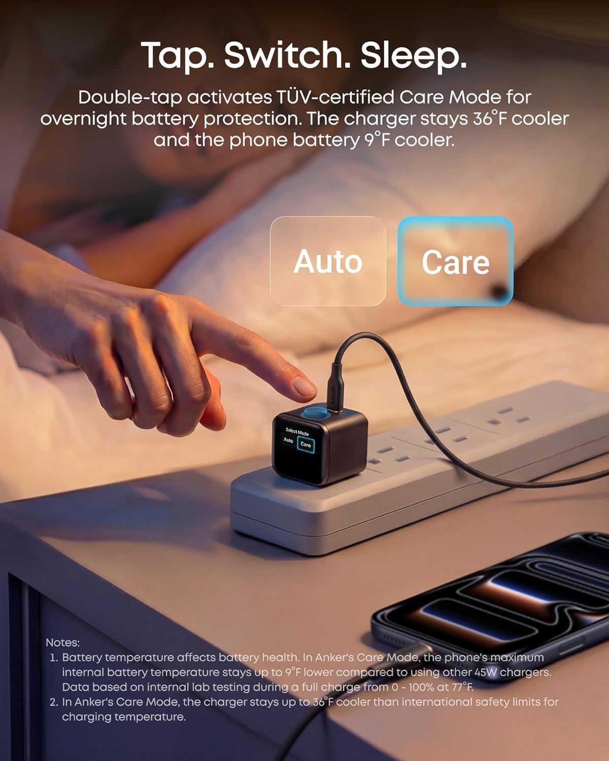 Anker Smart Display Charger,Anker Nano 45W Fast Charging USB C Charger with Smart Recognition,Built-in Care Mode,Compact with 180° Foldable Plug,for iPhone 17/16/15 Series,MacBook,Apple Watch (Orange) - Available at All In One Marketplace Canada