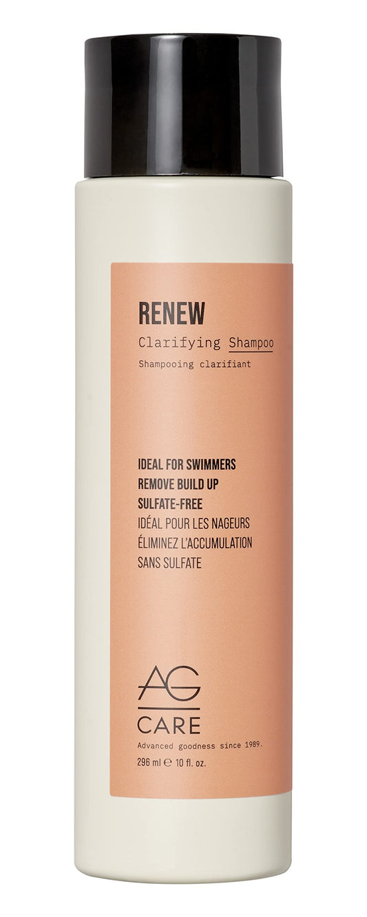 Shampooing clarifiant AG Care Renew, élimine les résidus, shampooing sans sulfate préservant la couleur, 296 ml