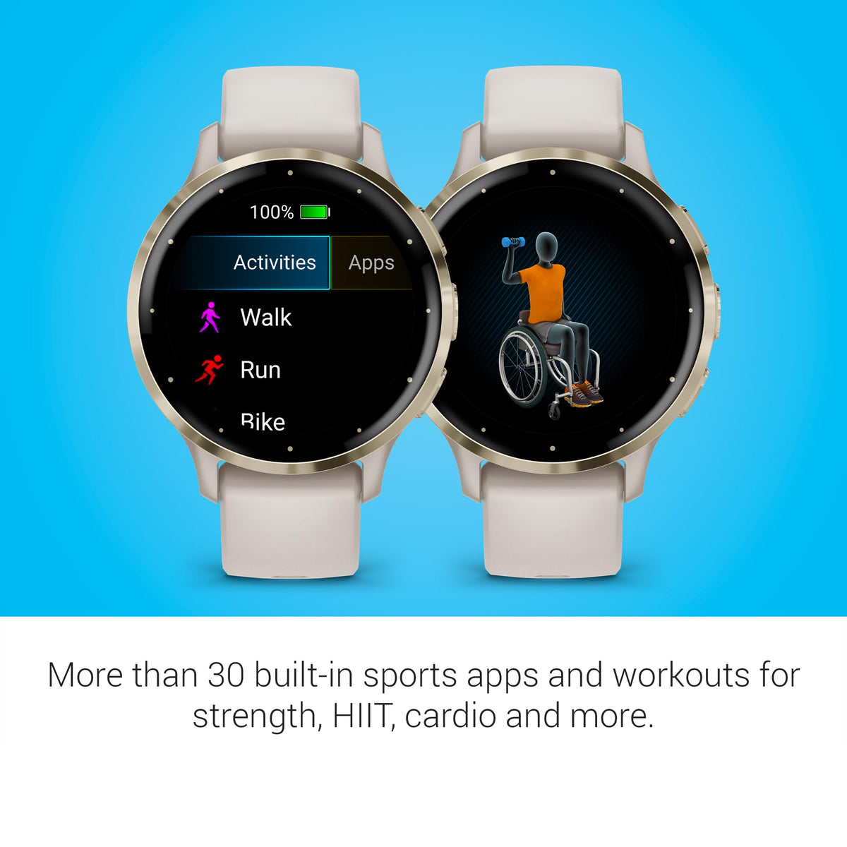 Garmin Venu 3S, GPS Smartwatch, AMOLED Display, Advanced Health and Fitness Features, Up to 10 Days of Battery, Ivory