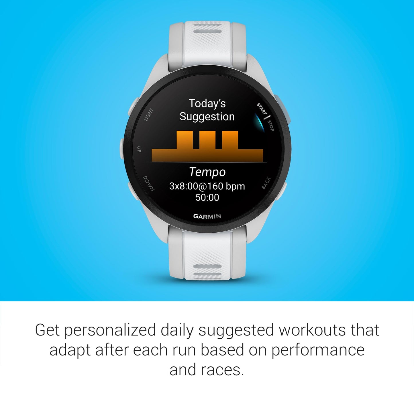 Garmin Forerunner® 165, Running Smartwatch, Colorful AMOLED Display, Training Metrics and Recovery Insights, Whitestone 🍁 All In One Marketplace Canada
