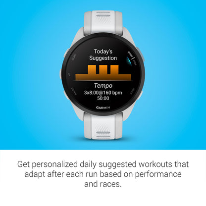 Garmin Forerunner® 165, Running Smartwatch, Colorful AMOLED Display, Training Metrics and Recovery Insights, Whitestone 🍁 All In One Marketplace Canada