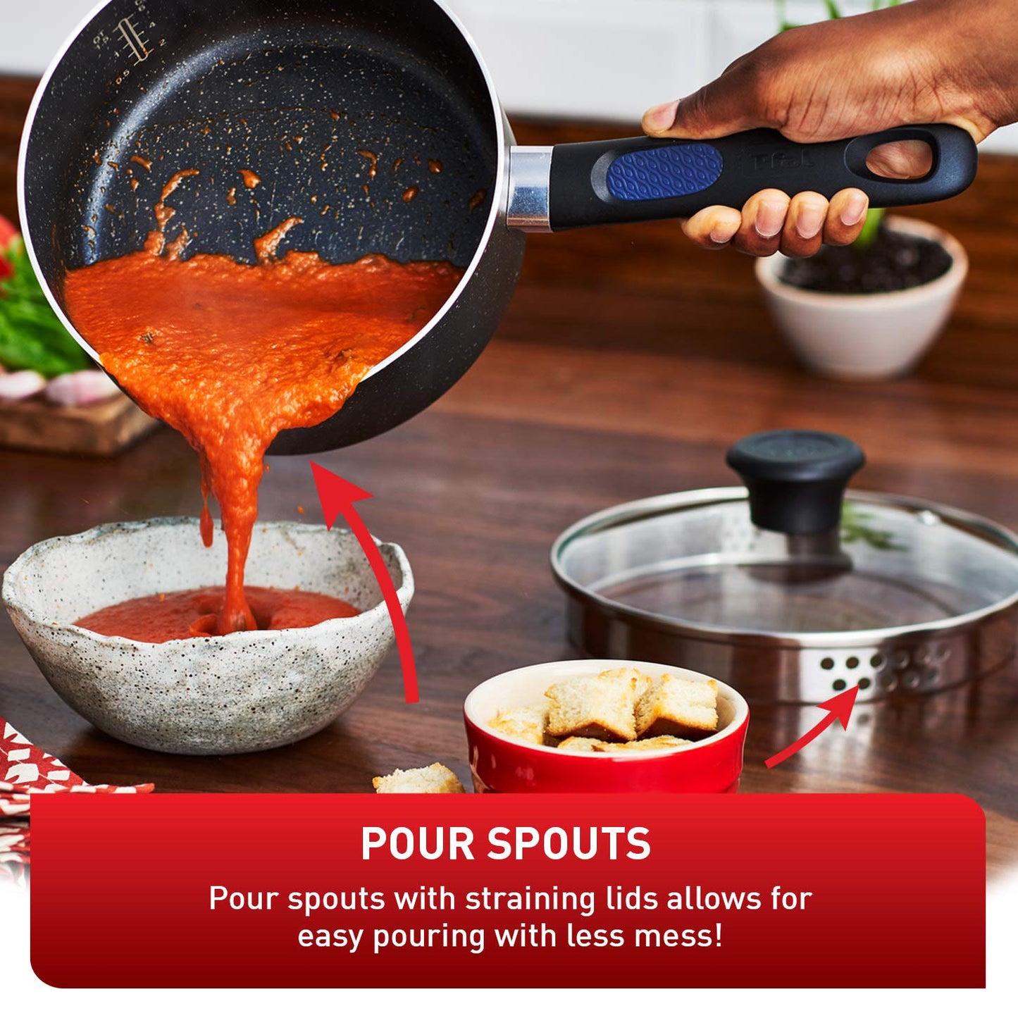 T-Fal Signature 26cm Frypan Non Stick Non Toxic Frying Pan, Thermo-Spot Heat Indicator, Dishwasher Safe, Black 🍁 All In One Marketplace Canada