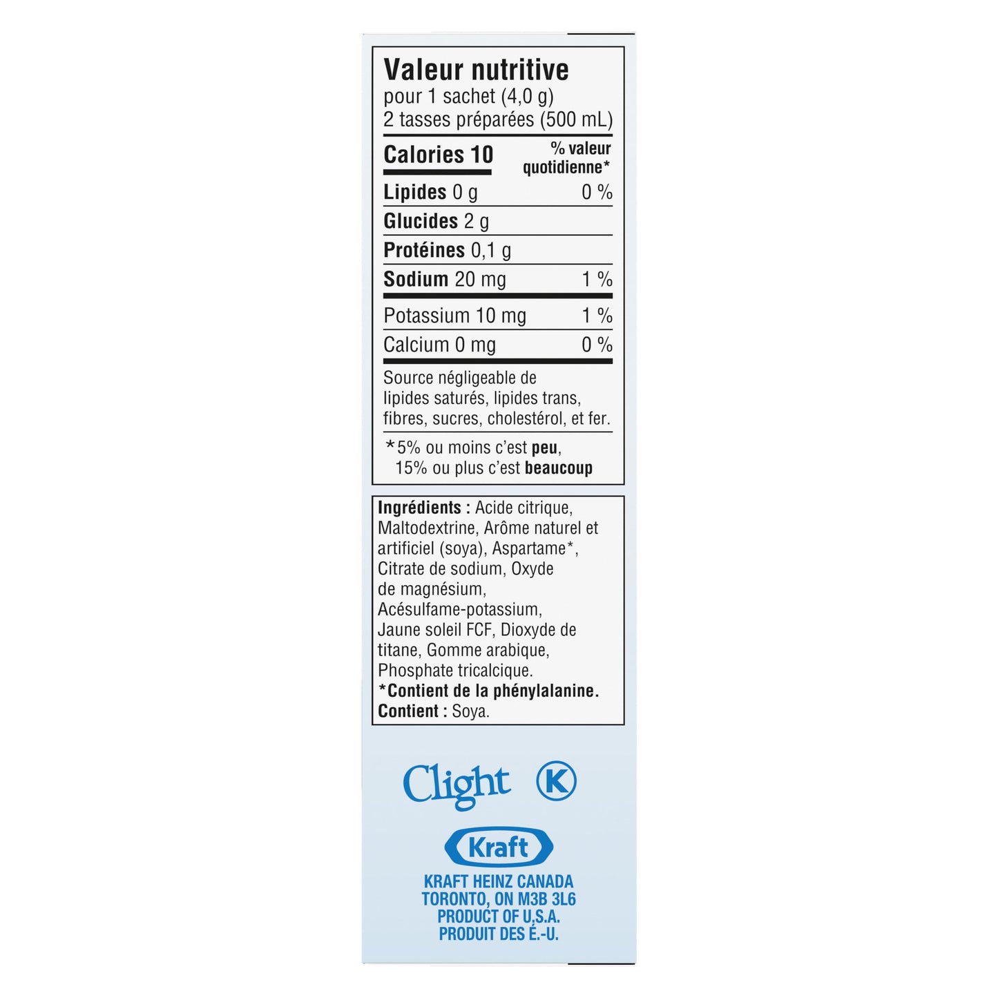 Crystal Light Singles Tangerine Grapefruit Drink Mix - 10 Calorie Packets