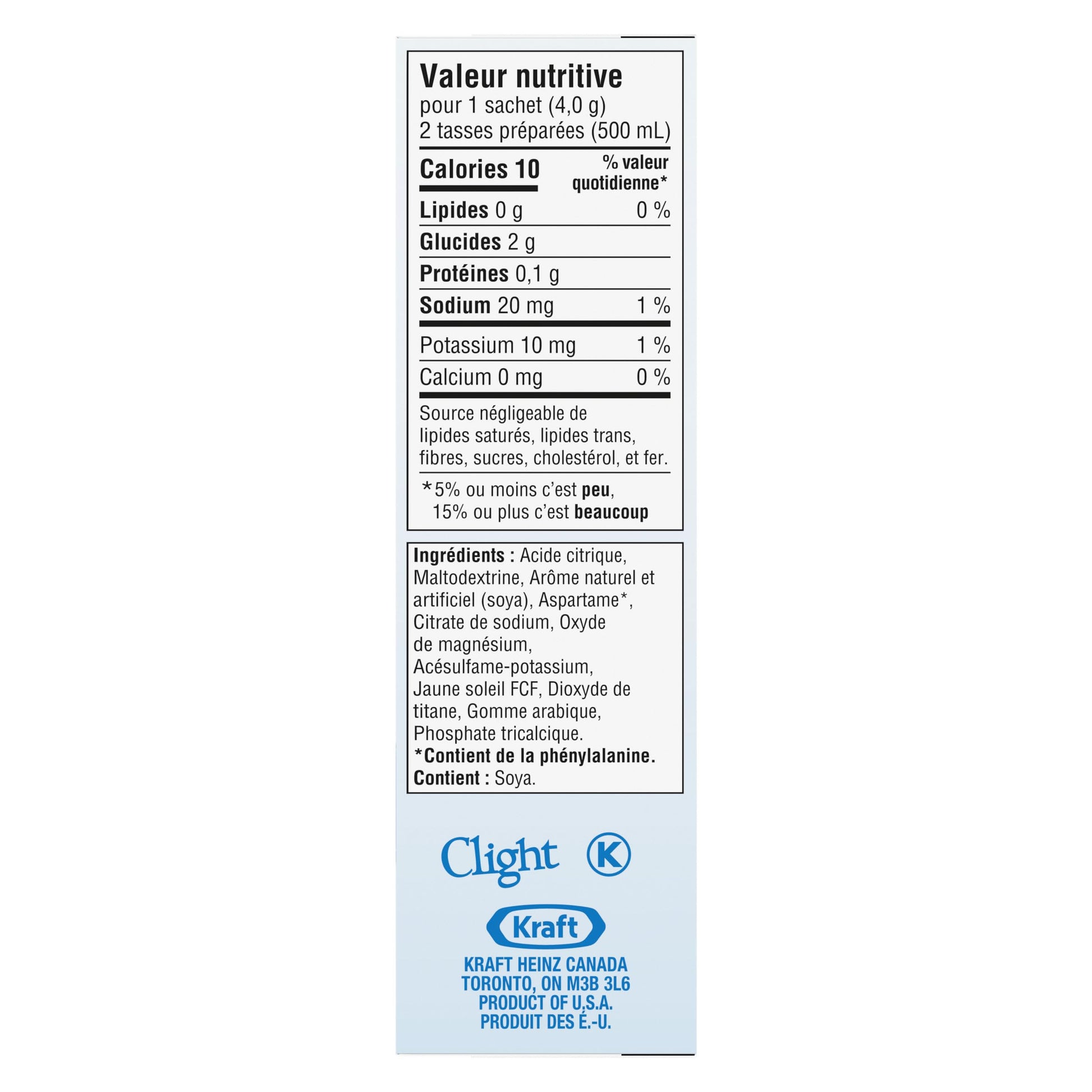 Crystal Light Singles Tangerine Grapefruit Drink Mix - 10 Calorie Packets