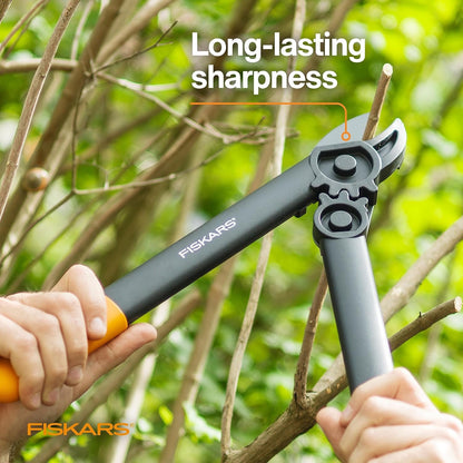 Fiskars 15-Inch PowerGear Loppers, Sharp Steel Blade Bush and Tree Trimmer, Cuts up to 1.25-Inch Diameter Branches, Rust Resistant and Lightweight Pruner, Yard Tools for Gardening 🍁 All In One Marketplace Canada