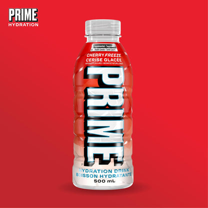 PRIME Hydration CHERRY FREEZE | Sports Drinks | Electrolyte Enhanced | B Vitamins | Antioxidants | 2g of Sugar | 500 mL | 12 Pack PRIME HYDRATION