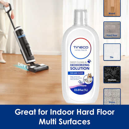 Tineco Floor Cleaning Solution, Deep Cleans for Multiple Hard Floors, Lavender Scent, 1 Liter-33.8 Fl Oz, FOR TINECO iFloor 2/3 Breeze/FLOOR ONE S3/S5/S5 Pro 2/S6/S7 Pro - Available at All In One Marketplace Canada