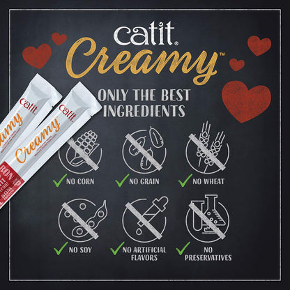 Catit Creamy Tuna Lickable Cat Treats, Mega Pack, 50 Tubes (750 g) - Available at All In One Marketplace Canada
