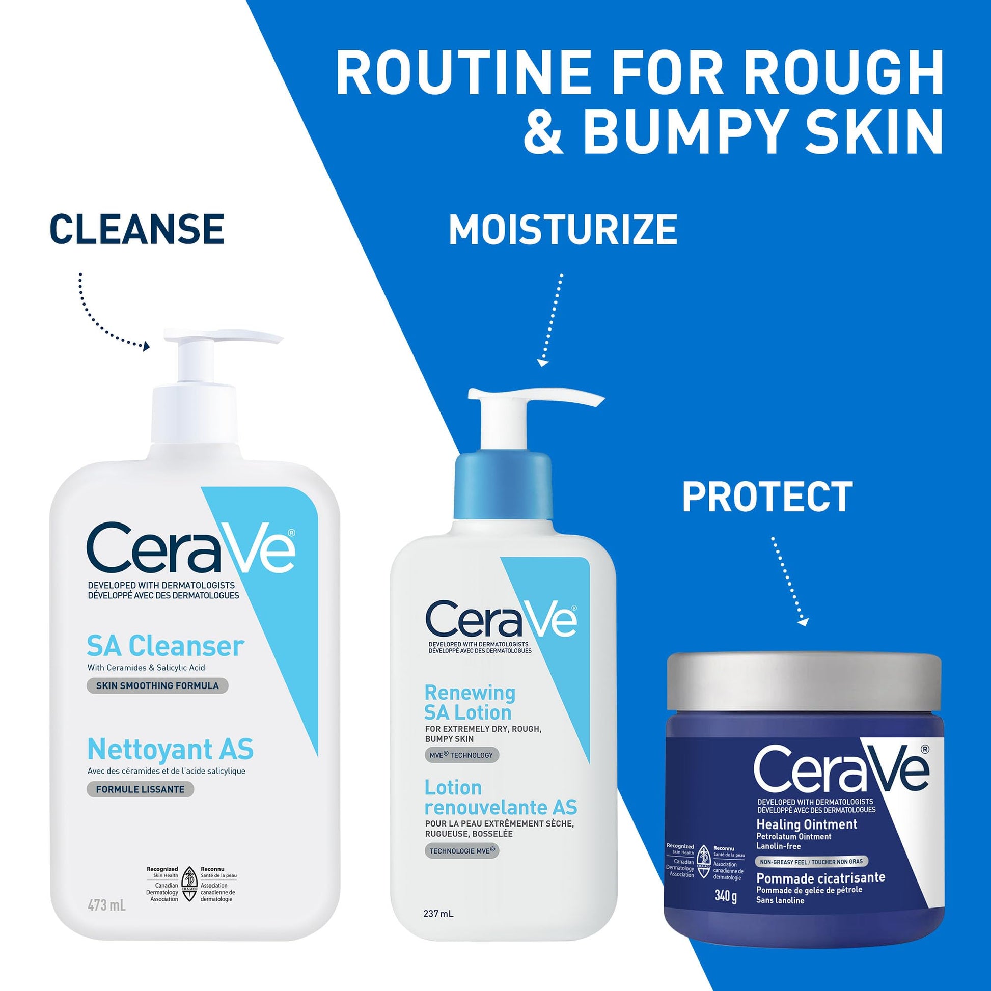 CeraVe Salicylic Acid Cleanser, Renewing Exfoliating Face Wash With Vitamin D for Normal Skin, Fragrance Free, Verified by CeraVe, 473ml