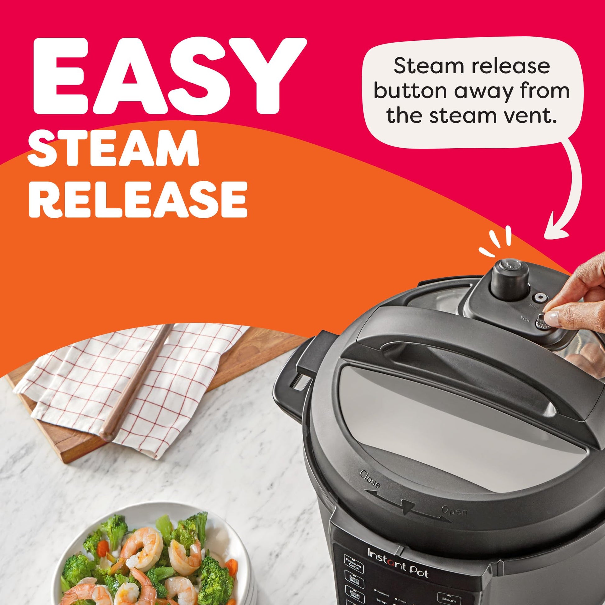 Instant Pot RIO, 7-in-1 Electric Multi-Cooker, Pressure Cooker, Slow Cooker, Rice Cooker, Steamer, Sauté, Yogurt Maker, & Warmer, Includes App With Over 800 Recipes, 6 Quart Instant Pot