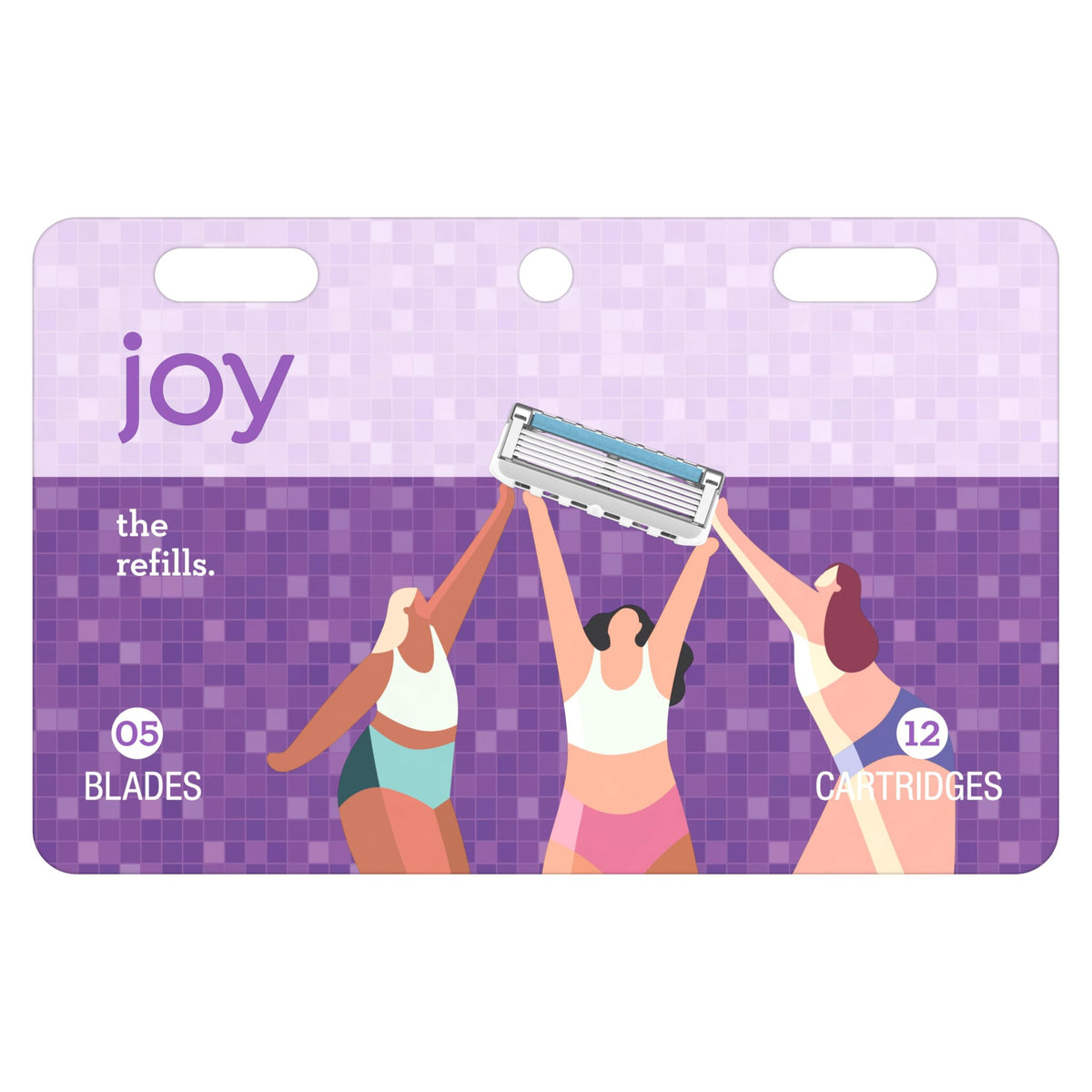 Joy Five-Bladed Twelve Blade Refills, 12 Count