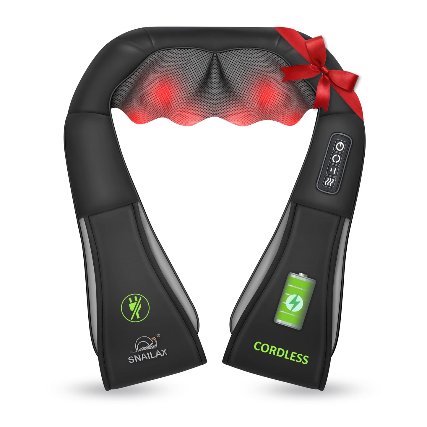 Snailax Cordless Shiatsu Neck Massager, Kneading Shoulder Massage with Heat 🍁 All In One Marketplace Canada Snailax