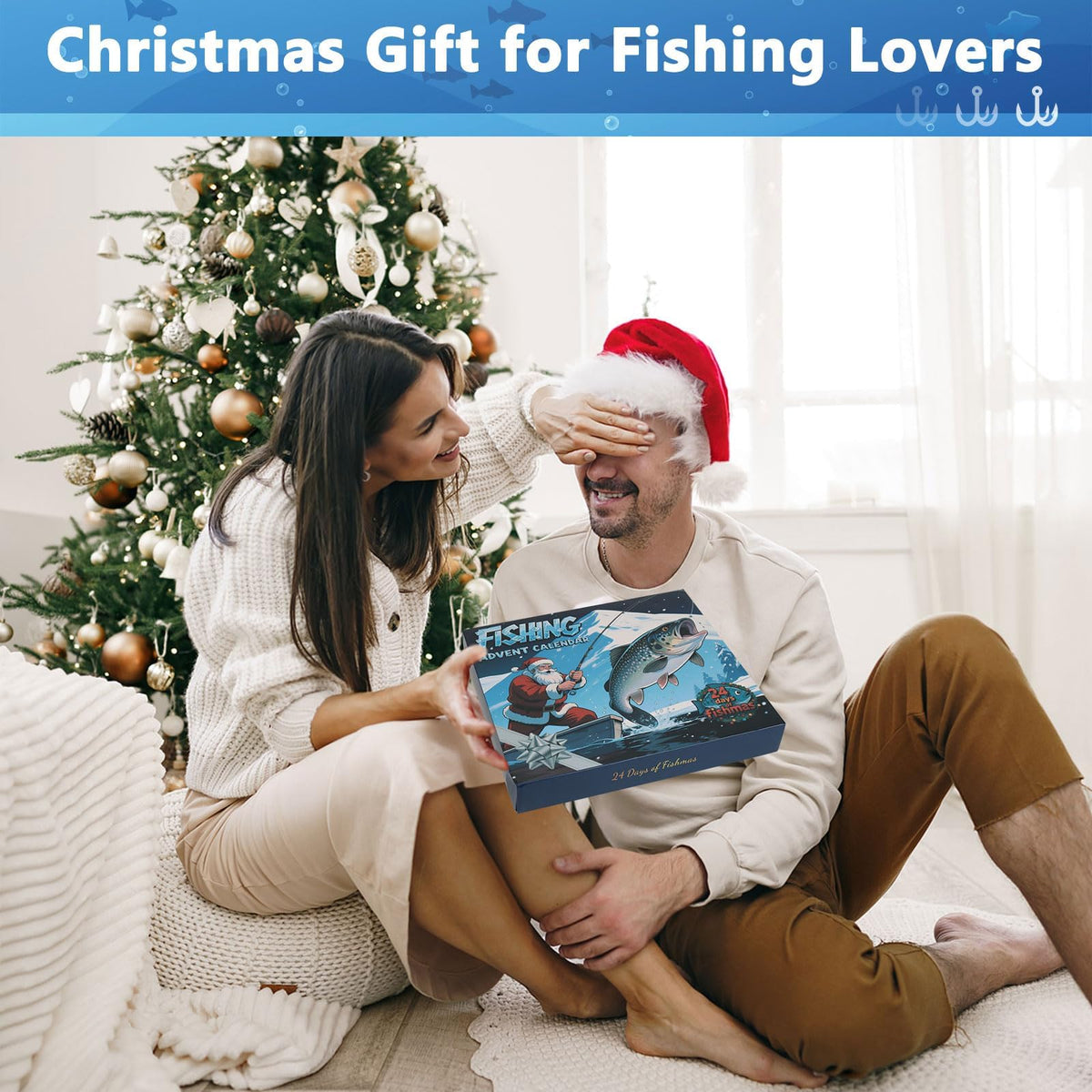 Fishing Advent Calendar 2026, 24-Day Christmas Tackle Box with Bass/Trout Lures | Fishing Gift for Men, Teens, Dad, Boyfriend | Countdown Bait Set (Surprise Box) 🍁 All In One Marketplace Canada