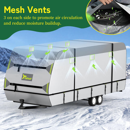 Yelmzir Travel Trailer RV Cover 24-27 ft, Rip-Stop Motorhome Camper Covers 🍁 All In One Marketplace Canada