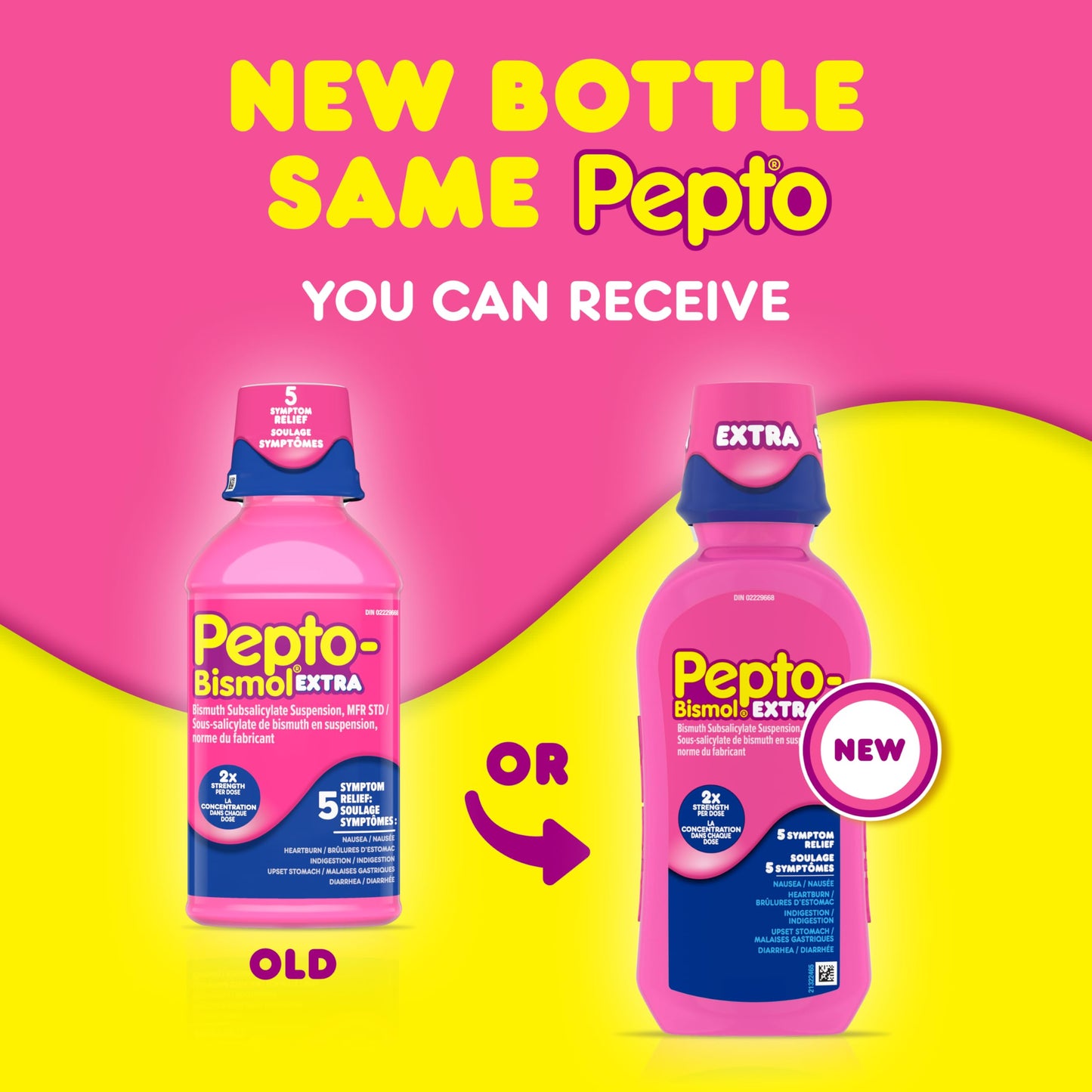 Pepto Bismol Extra Strength Liquid, Upset Stomach Relief, Diarrhea Relief, Heartburn, Nausea, Indigestion, Upset Stomach, Original Flavour, Pack of 2, 350mL each - Available at All In One Marketplace Canada