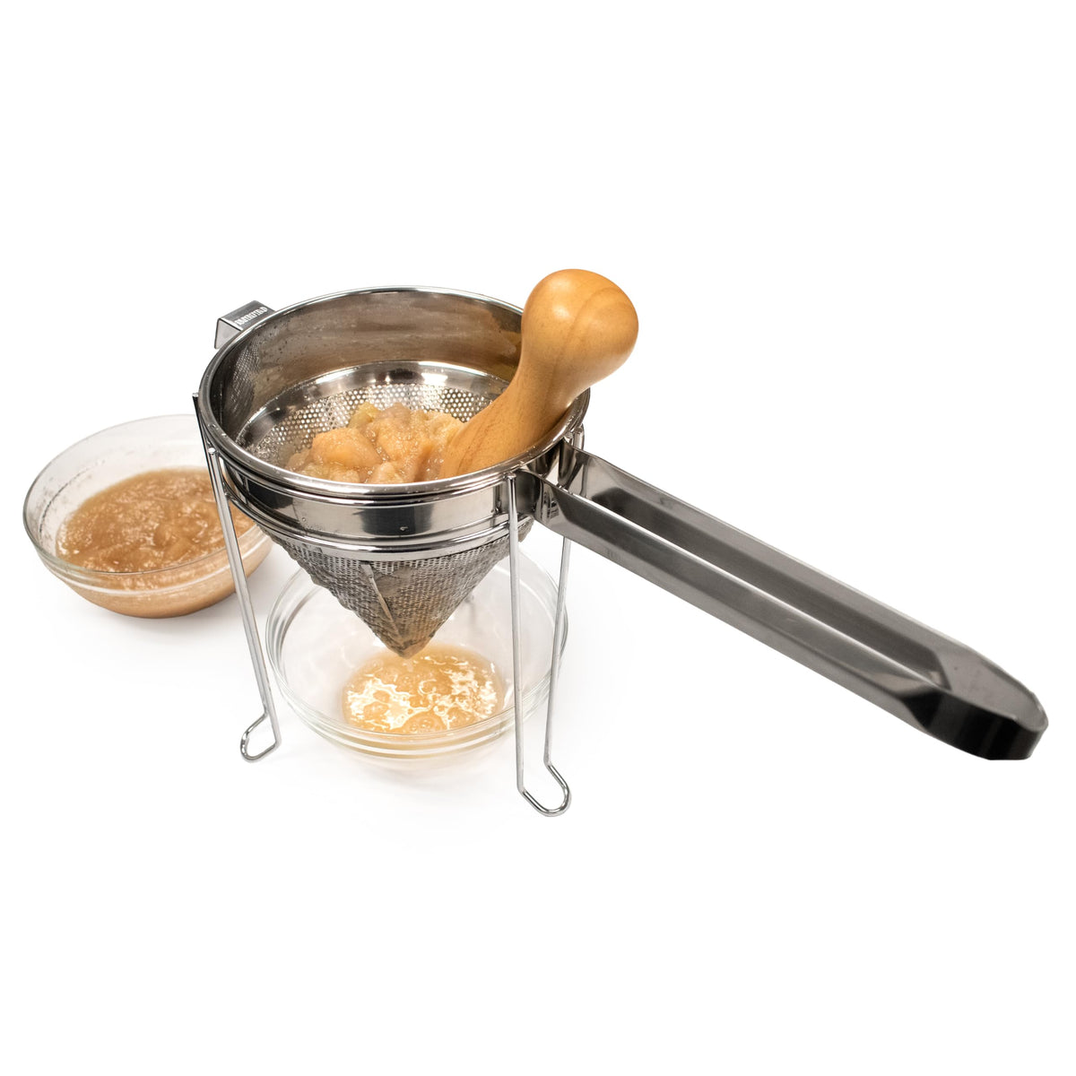 Norpro Stainless Steel Chinois with Stand and Pestle Set 9" x 7" x 7"
