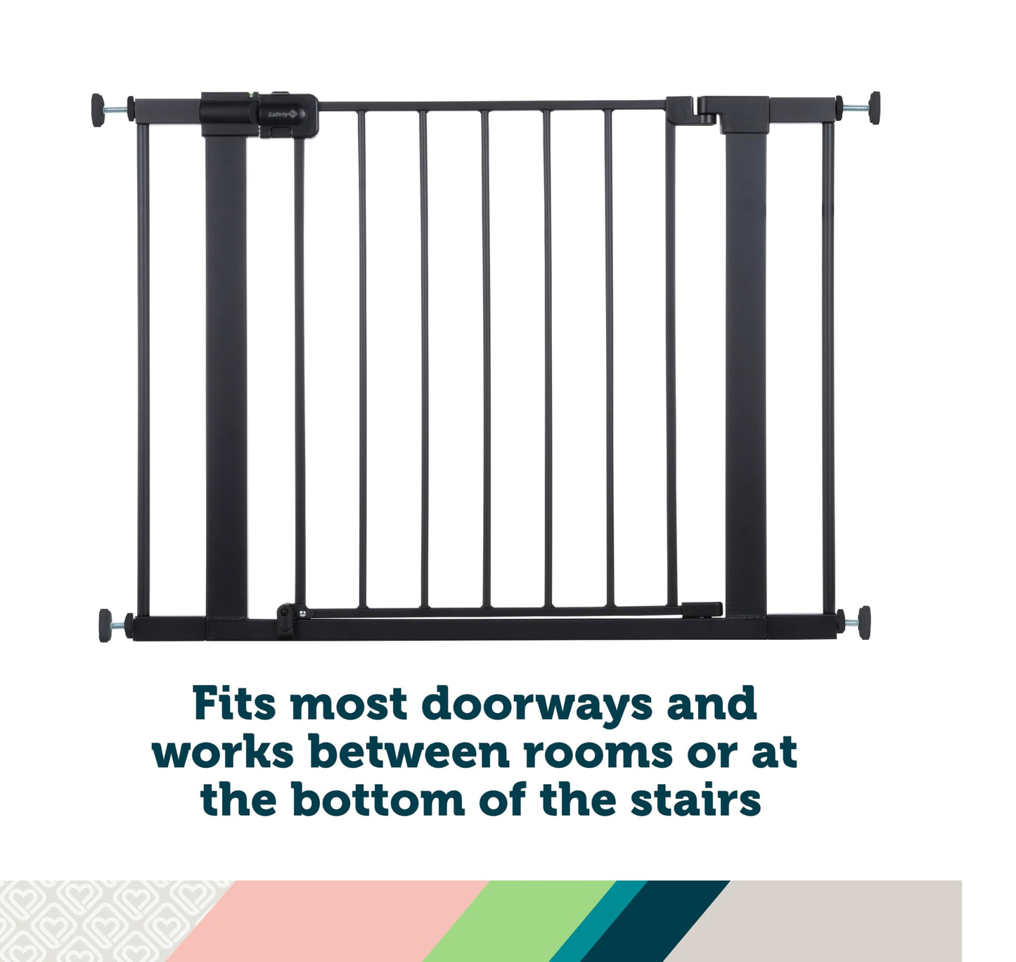 Safety 1st Easy Install Walk-Through Gate, Black 🍁 All In One Marketplace Canada