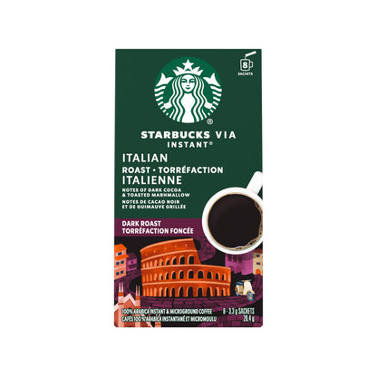 Starbucks VIA Instant Italian Roast (Pack of 12), Italian Roast, 96 count