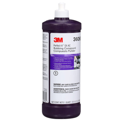 3M Perfect-It EX AC Rubbing Compound 36060, 1 qt (32 fl oz),1 Pack