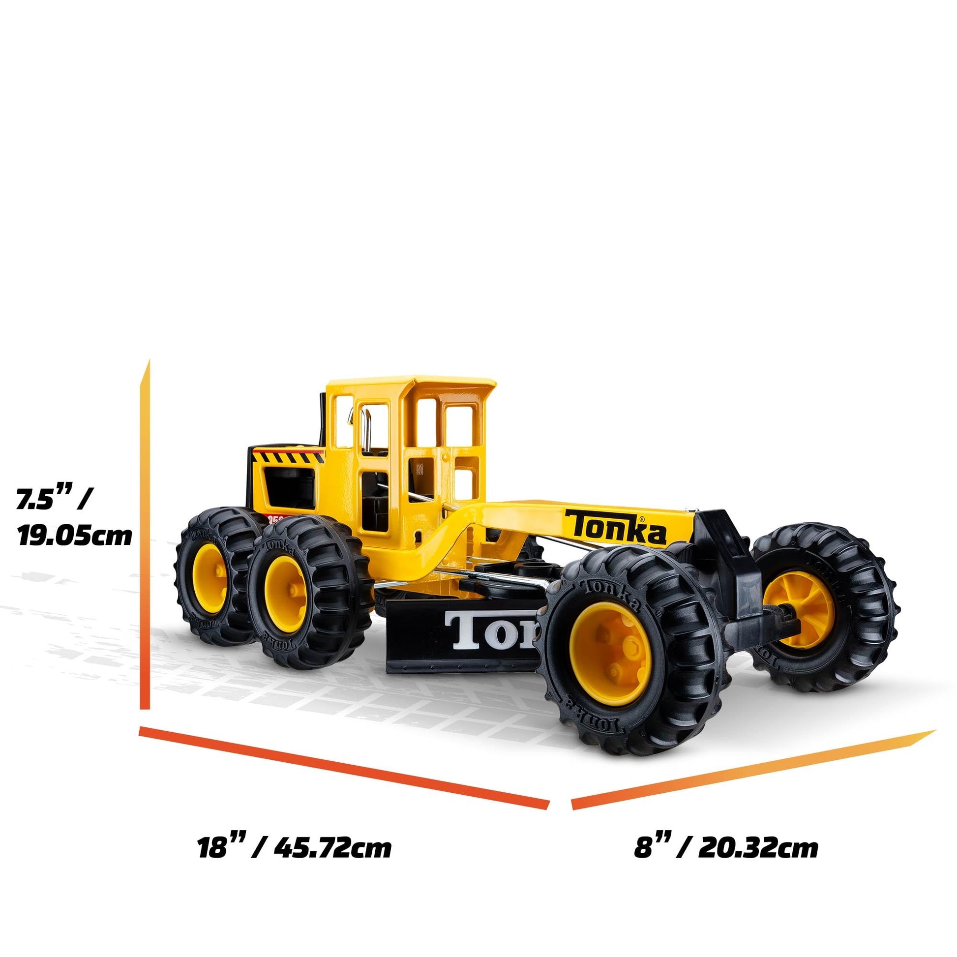 Tonka - Steel Classics Road Grader - Amazon Exclusive - Frustration Free Packaging Tonka