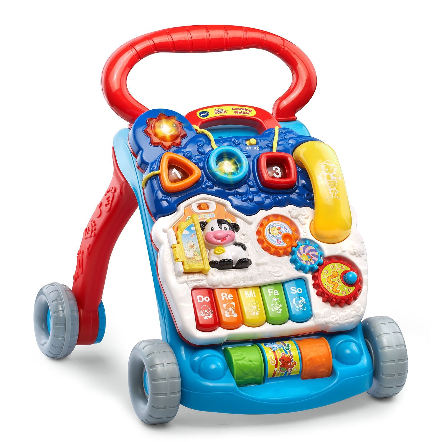 VTech Sit-to-Stand Learning Walker (Frustration Free Packaging - English Version), Blue