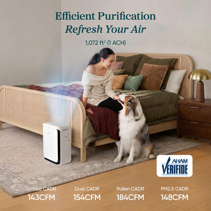 Levoit smart Air Purifiers for Large Room Home Pets, Vital Pet White