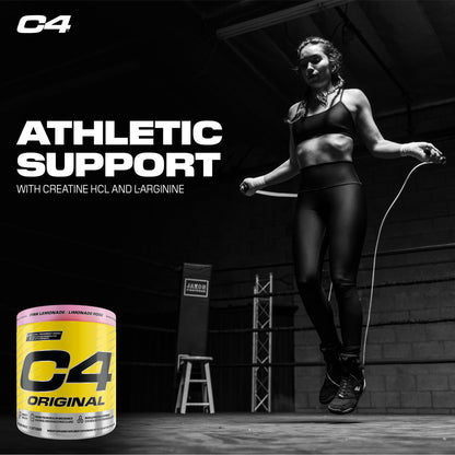 Cellucor C4 Original Pre Workout Powder - Sugar Free Preworkout Energy for Men & Women - 150mg Caffeine, Beta Alanine, Creatine - Pink Lemonade, 60 Servings Cellucor