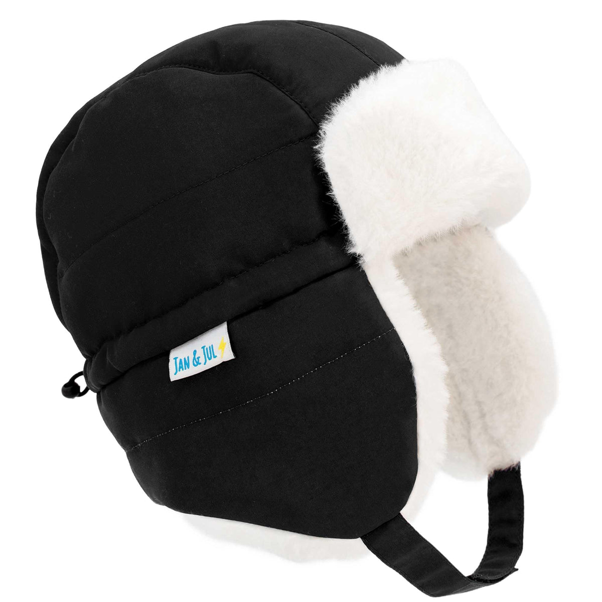 Jan & Jul Boys' Toasty-Dry Trapper Hat for Kids (Black, L) 🍁 All In One Marketplace Canada