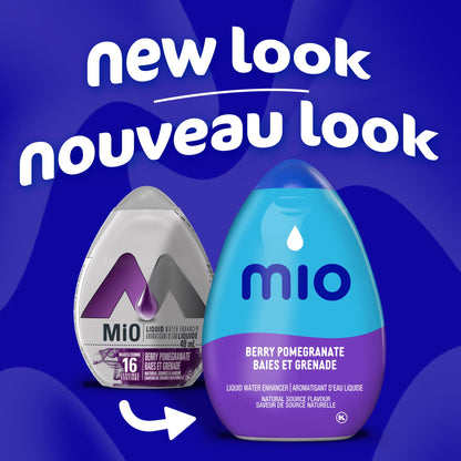 mio Berry Pomegranate Liquid Water Enhancer, 48 mL Bottle (Pack of 12)