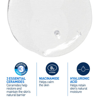 CeraVe Foaming Face Wash, Gel Face Cleanser for Normal to Oily Skin, Removes Excess Oil & Dirt, with Hyaluronic Acid, Niacinamide & Ceramides, Fragrance-Free, Recommended by Dermatologists, 562mL
