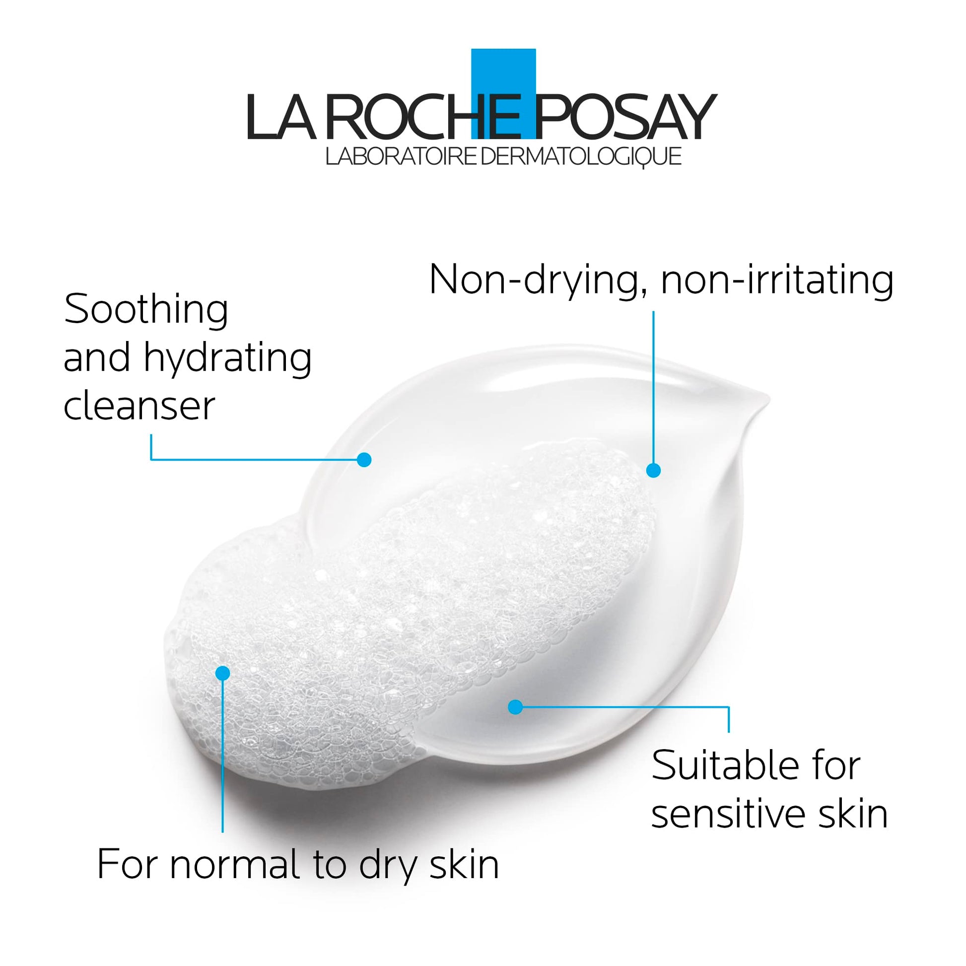 La Roche-Posay Face Wash, Toleriane Hydrating Cleanser with Ceramides, Face Wash for Normal to Dry Sensitive Skin, Soap Free, Fragrance Free, Alcohol Free, 200mL - Available at All In One Marketplace Canada