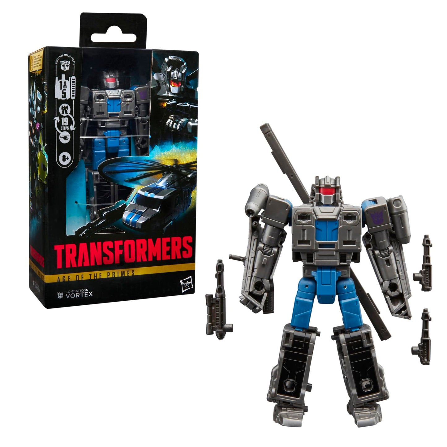 Transformers Age of The Primes Deluxe Class Combaticon Vortex, 5.5-inch Converting Action Figure, Robot Toys for Ages 8+ Transformers