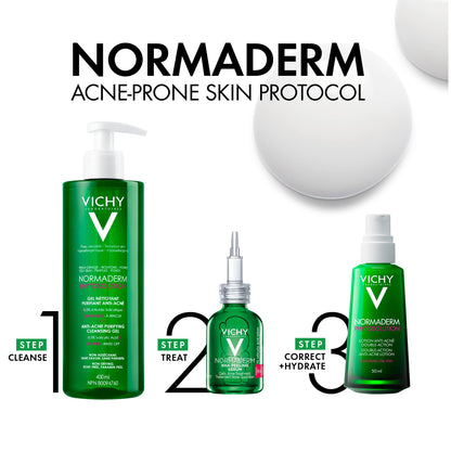 Vichy Anti-Acne Salicylic Acid Cleansing Gel, Normaderm Purifying Face Wash for Oily Skin, Acne Breakouts and Pores. Oil-free, Soap-Free, Non-Comedogenic, Hypoallergenic, Dermatologist Recommended - Available at All In One Marketplace Canada