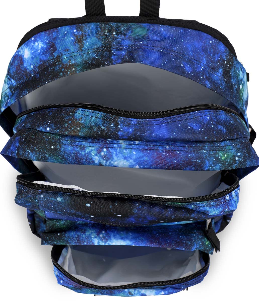 JanSport Laptop Backpack - Computer Bag with 2 Compartments, Ergonomic Shoulder Straps, 38.1 cm Laptop Sleeve, Haul Handle - Cyberspace Galaxy
