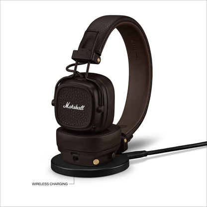 Marshall Major V Wireless On-Ear Headphones with 100+ Hours of Playtime - Brown Marshall