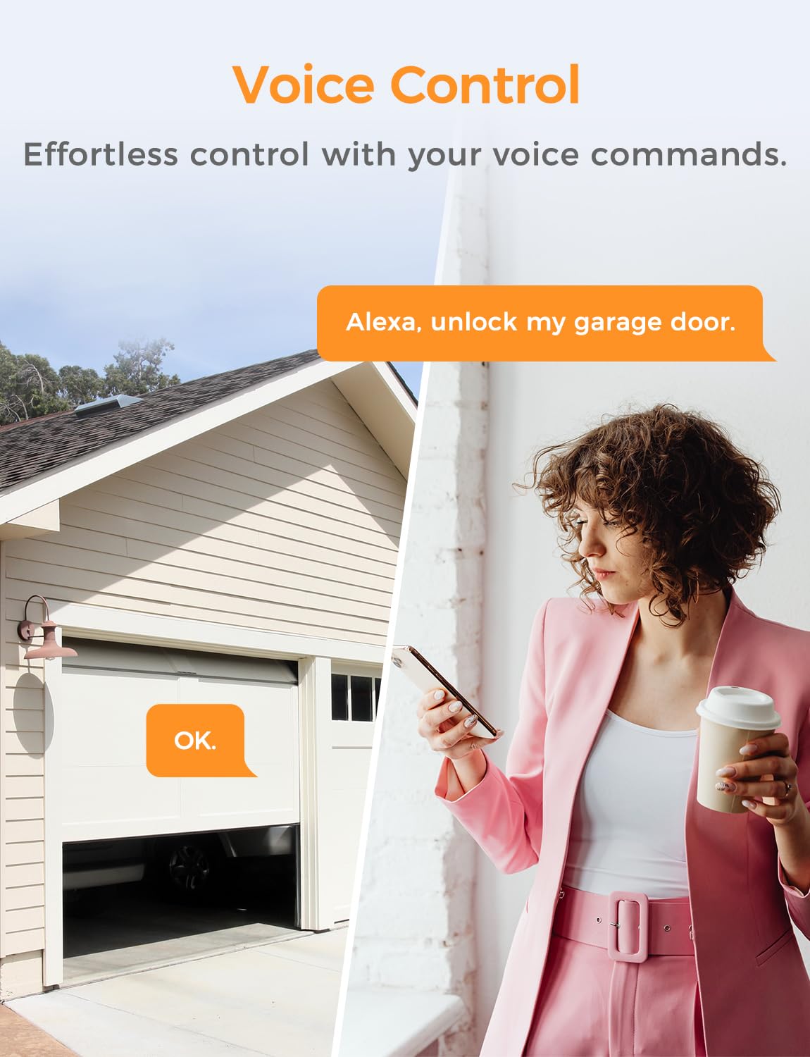 Refoss Smart Wi-Fi Garage Door Opener, Apple HomeKit Supported Refoss
